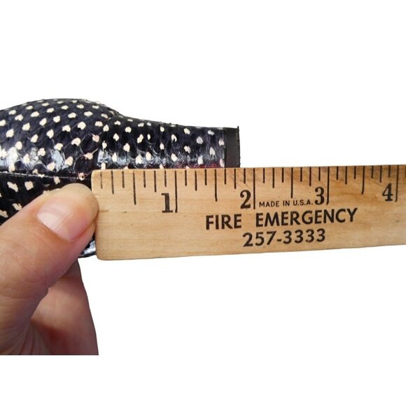 Aquatalia RARE Blue Polka Dot Textured Pasha‎ Pump Heels Size 7.5 Made in Italy - Picture 11 of 11